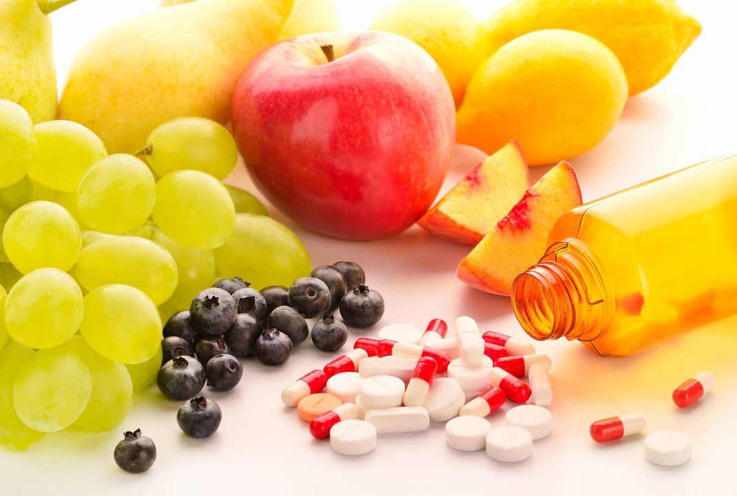 Vitamine e integratori alimentari per il trattamento della prostatite